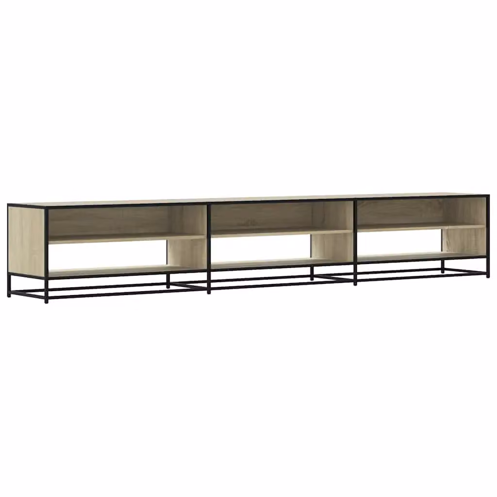 Berkfield Home TV Cabinet in Sonoma Oak Brown, W/D/H: 270 x 40 x 46 cm – 2