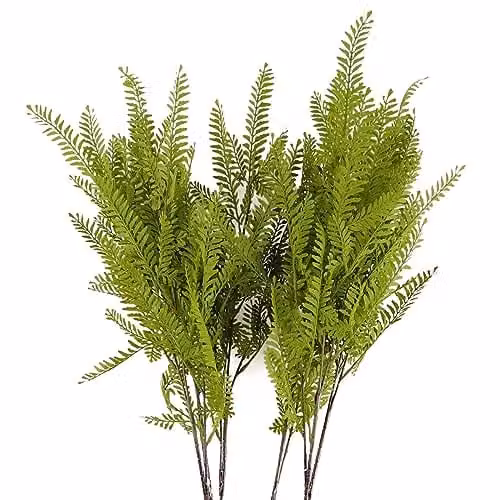Pack of 6 Green Artificial Himalayan Maidenhair Fern Leaf Stems, Height: 95 cm – 1