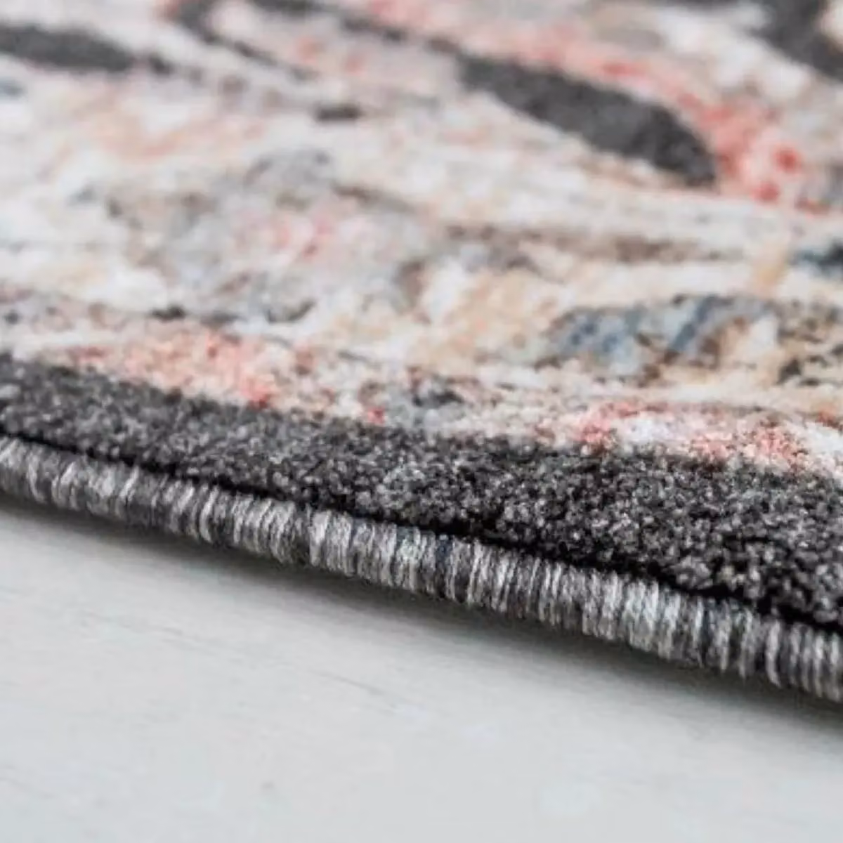 The Rug Shop UK Black Traditional Abstract Polypropylene Easy To Clean Rug W: 200 cm, D: 290 cm – 3