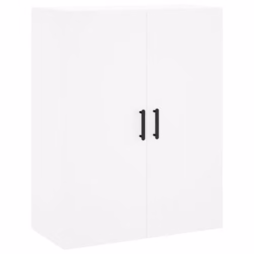 vidaXL Modern Wall Mounted Cabinet in White W/D/H: 69.5 x 34.0 x 90.0 cm