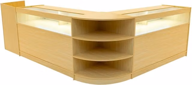 Monstershop Sagittarius LED Shop Counter Set LM60, TB60 & 2 x B1500 in Maple Beige