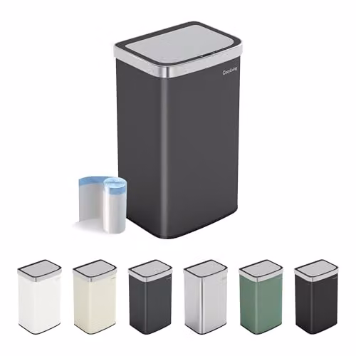 CozyLiving Automatic Motion Sensor Kitchen Bin in Grey, 65.5 x 39.0 x 29.5 cm – 1