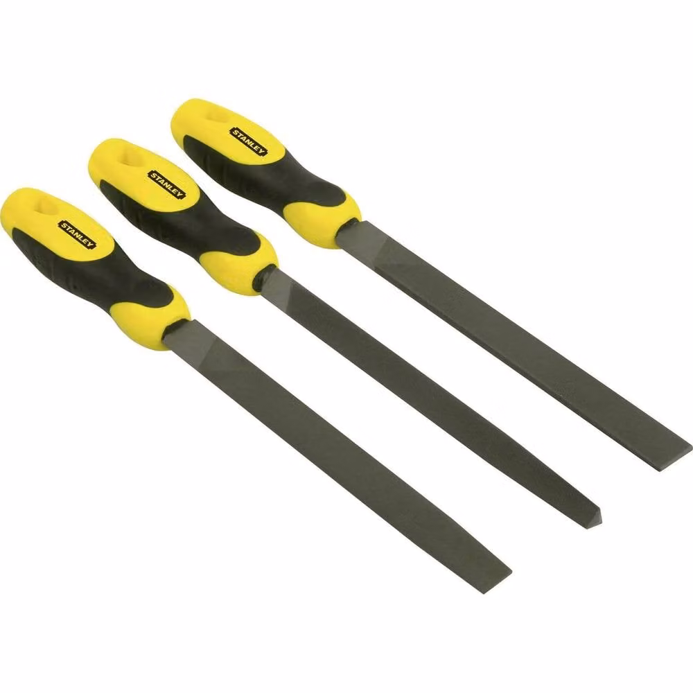 Stanley Flat File Set of 3 in Black and Yellow Stainless Steel – 2