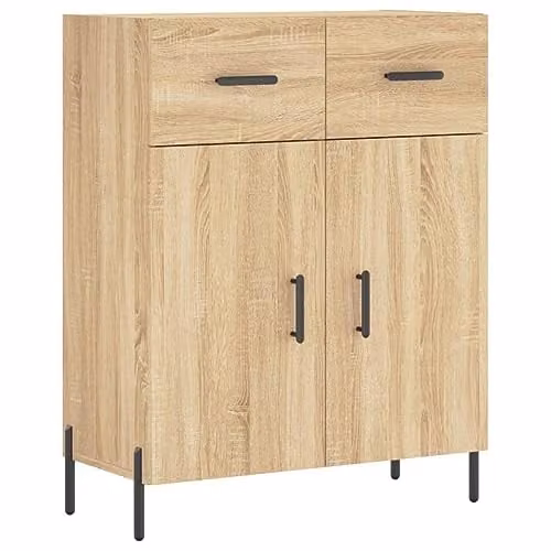 vidaXL Sonoma Oak Sideboard in Brown, W/D/H: 69.5 x 34 x 90 cm