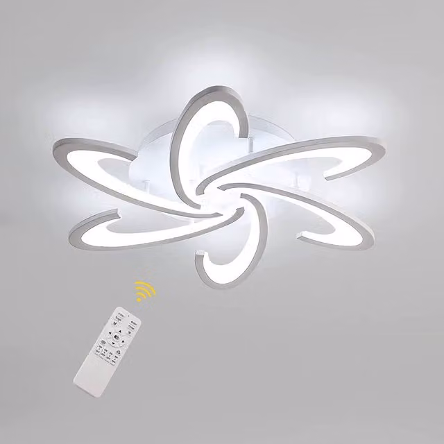 Pheashine Modern Dimmable LED Ceiling Light, White, Length: 70 cm