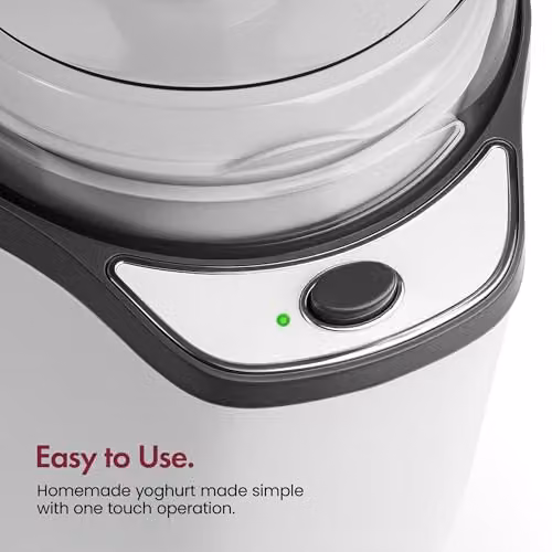 VonShef Yoghurt Maker Machine with Strainer, 1.8 l, White or Silver – 3