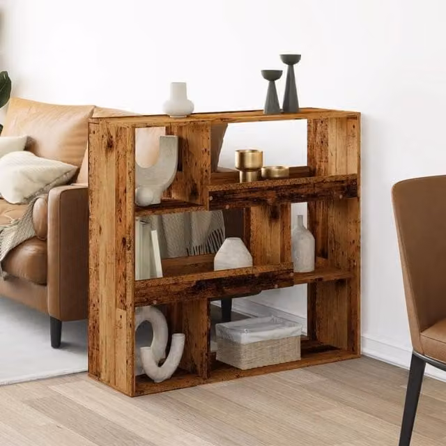 Berkfield Home Old Wood Room Divider in Brown, W/D/H: 100 x 33 x 94.5 cm – 1