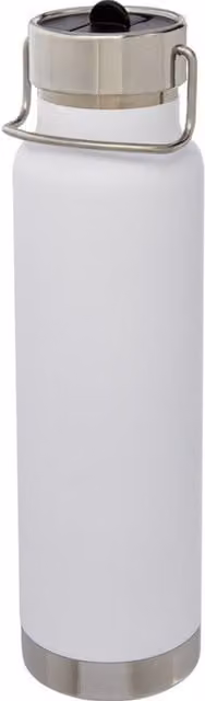Avenue Thor Copper Sports Bottle in White, 750 ml, Vacuum Insulated and Leakproof