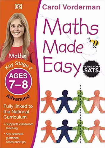 DK Maths Made Easy Advanced Ages 7-8 Key Stage 2 Maths Exercise Book
