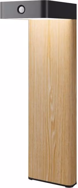 Netlighting Nordis Solar LED Outdoor PIR Bollard in Black, Dimmable 3000K Warm White, IP65 – 1