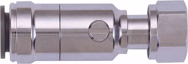 John Guest Chrome Plated Angle Service Valve, 15mm x 1/2 inch, Silver