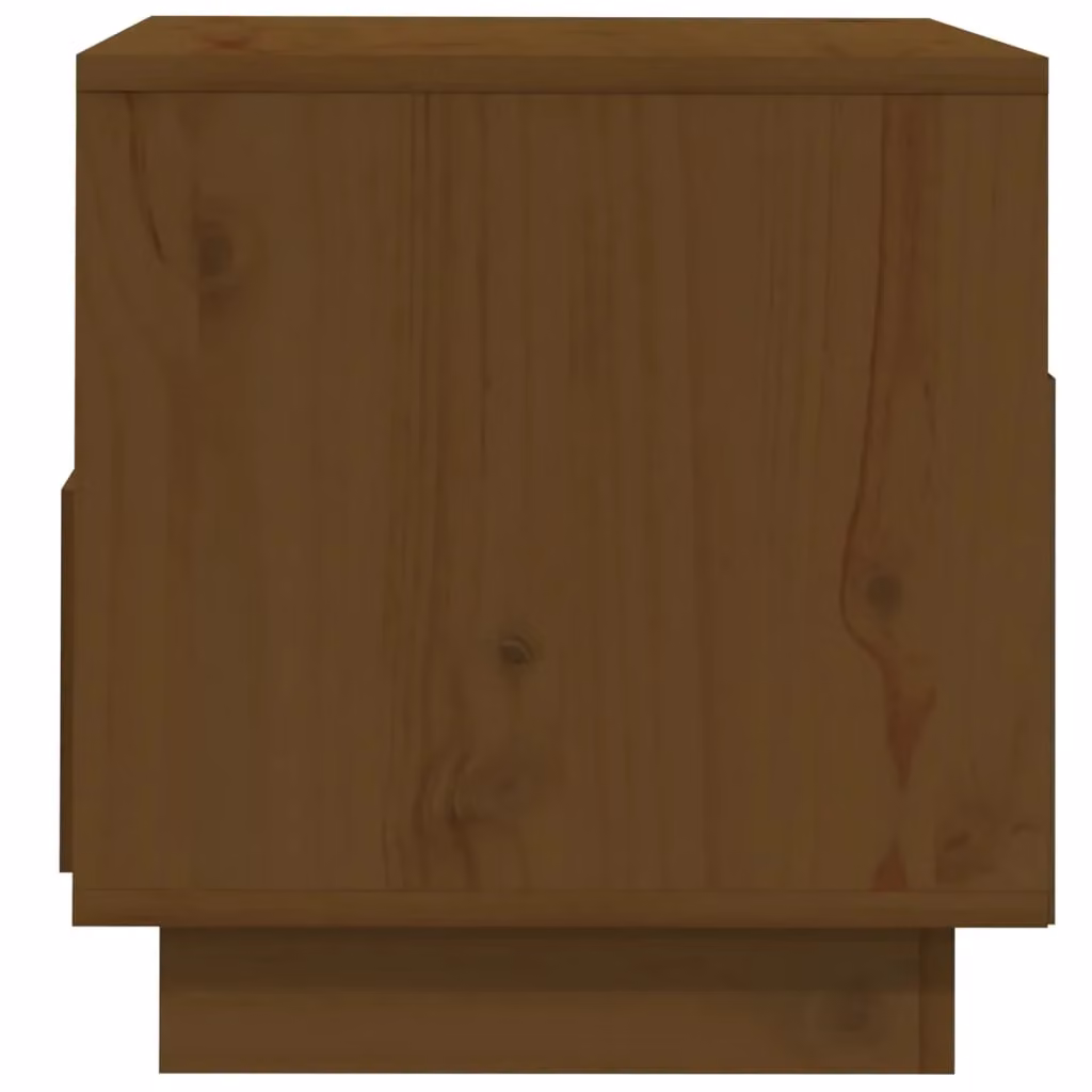 Berkfield Home Modern Honey Brown Solid Wood Pine TV Cabinet W/D/H: 60 x 35 x 37 cm – 3