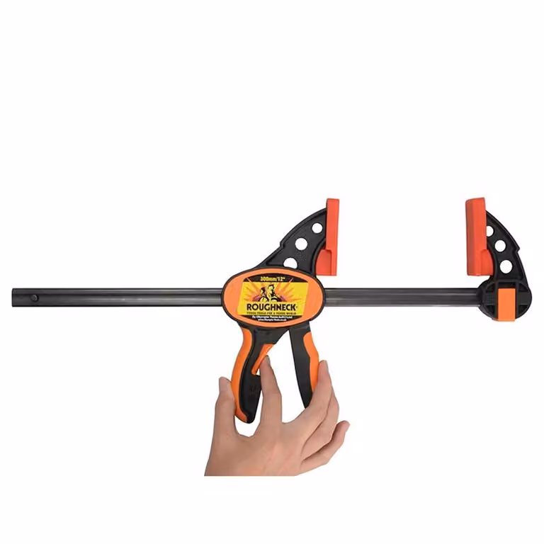Roughneck One-handed Bar Clamp and Spreader in Orange and Multicolour