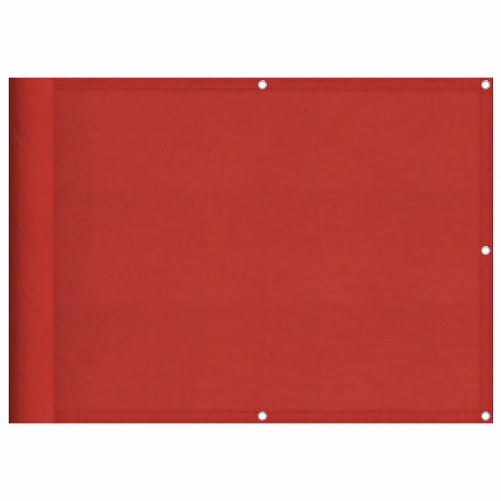 Berkfield Home Red Opaque Balcony Screen and Cover, W: 75 cm, H: 800 cm – 2