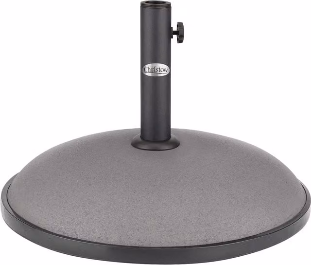 Christow 25kg Round Parasol Base in Grey