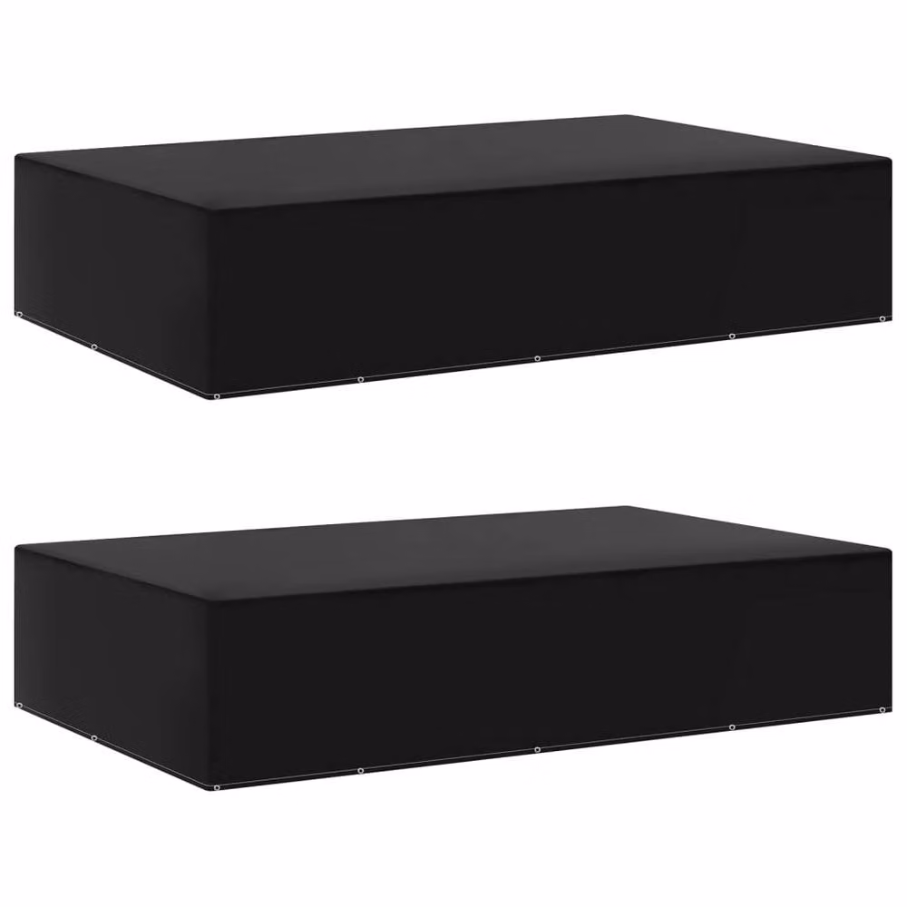 Berkfield Home Durable Garden Furniture Covers, 2 Pack, Black, W/D/H: 325 x 205 x 70 cm – 2