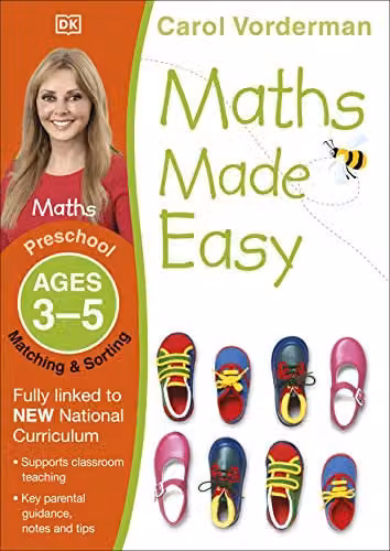 DK Maths Made Easy: Matching & Sorting Workbook for Ages 3-5 (Preschool) in Multicolour