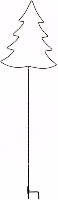 KDMD LED Christmas Tree Garden Stake in Black