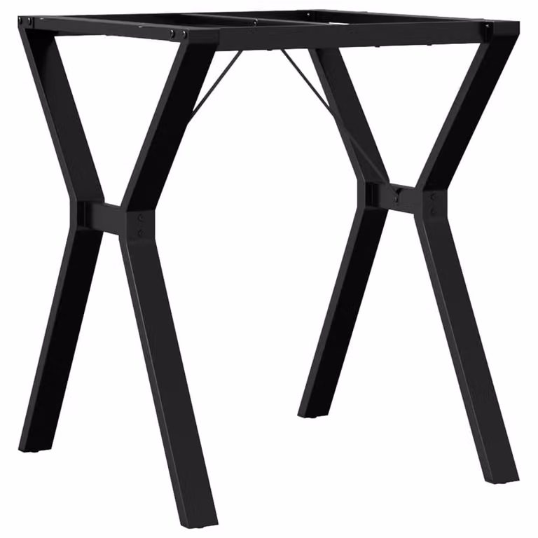 Berkfield Home Durable Y-Frame Dining Table Legs in Black Cast Iron, W/D/H: 60 x 60 x 73 cm
