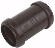 FloPlast Push Fit Waste Coupling, 40mm, Black