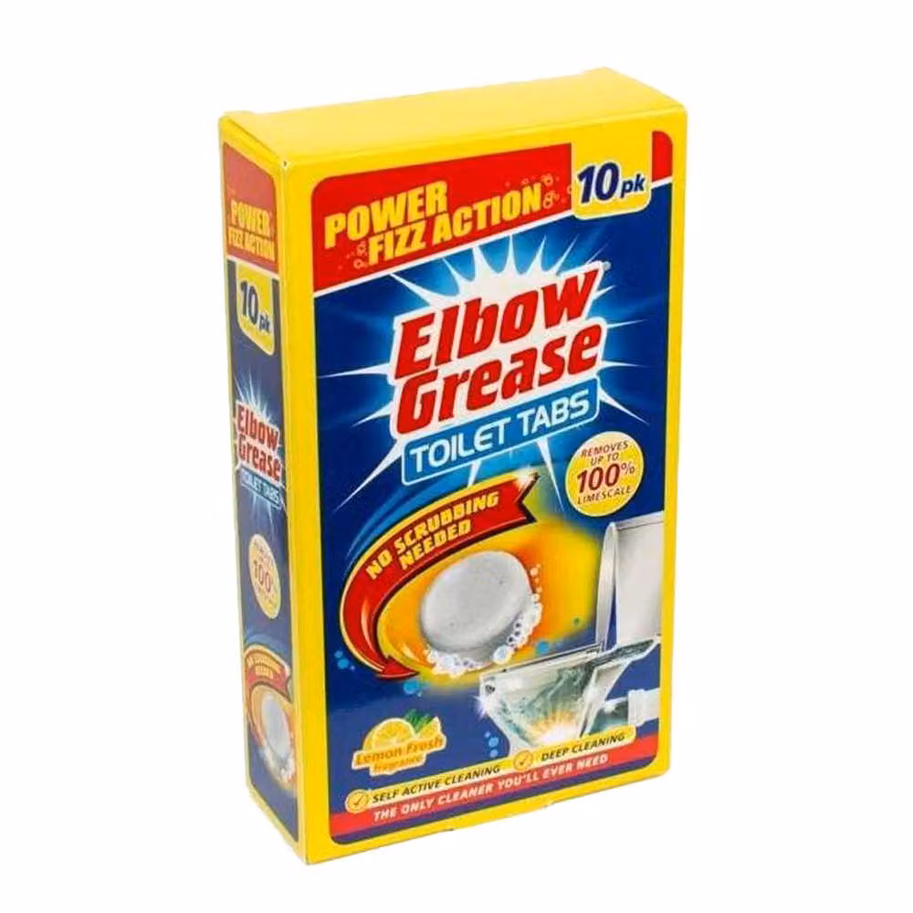 Elbow Grease Lemon Toilet Cleaner, White, Pack of 10 – 2