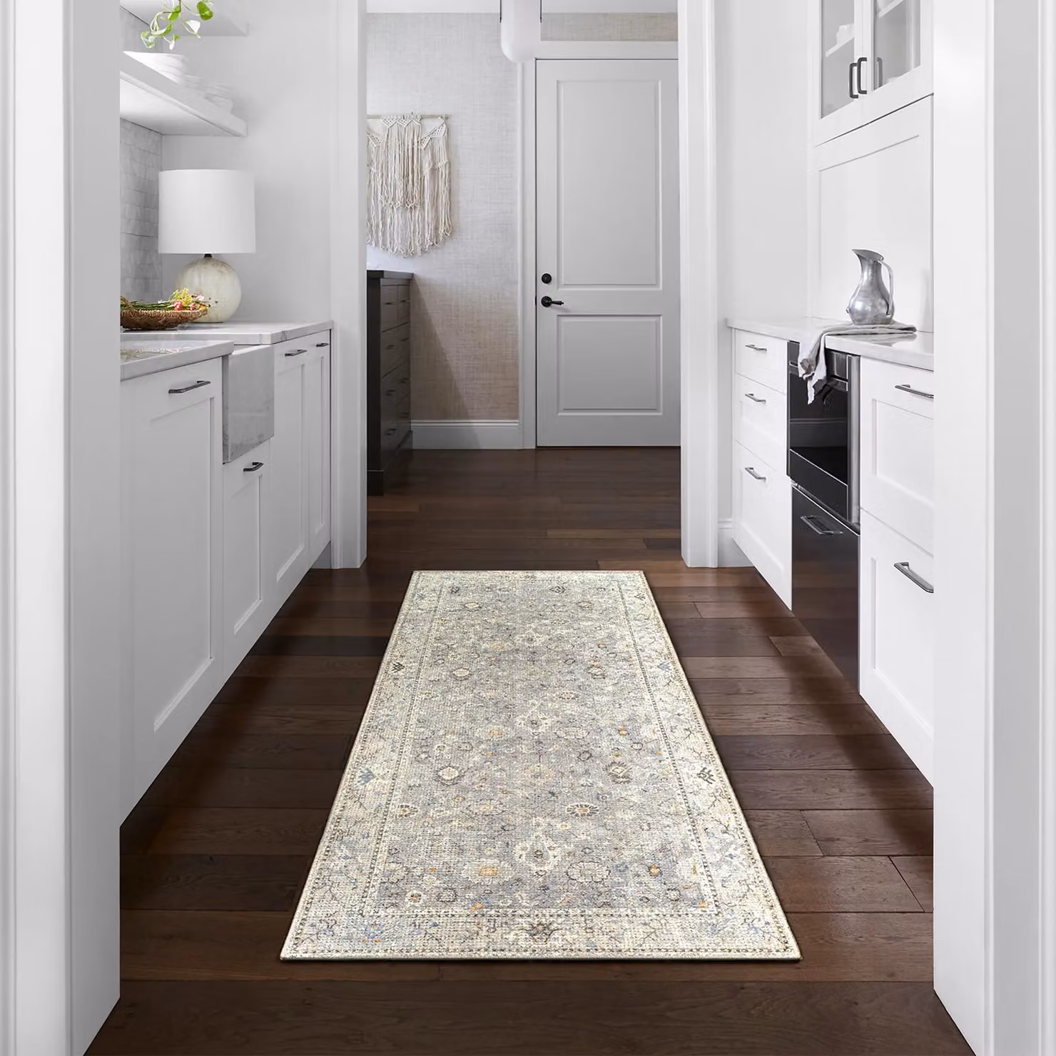 Livabliss Becki Owens Davine Woven Boho Living and Dining Room Rug in Grey, Brown and Blue, W: 200 cm, D: 275 cm – 3