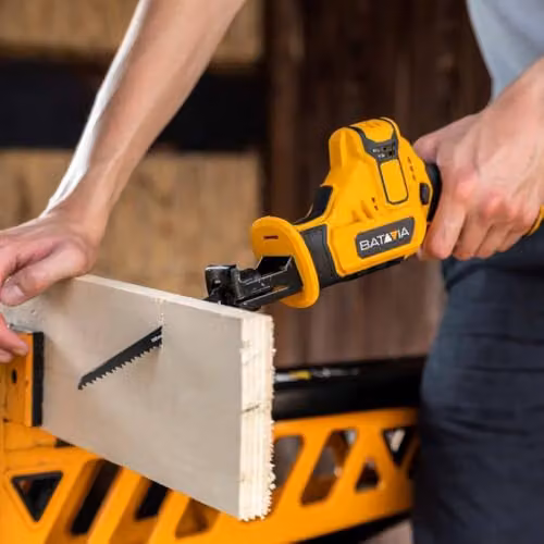 Batavia Fixxpack 12V Cordless Reciprocating Saw, Yellow – 3