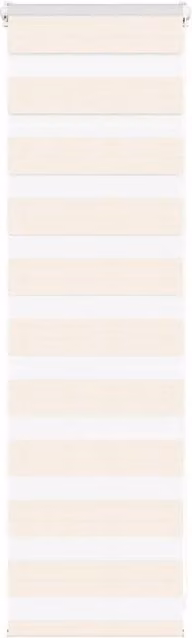 Berkfield Home Zebra Blind in Marble Beige, Polyester Fabric, W: 50 cm, H: 100 cm