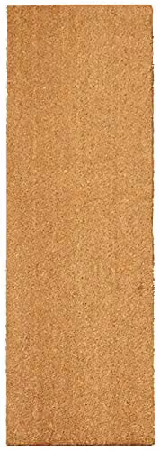 Esselle Astley Plain Coir Door Mat in Brown and Beige, W/D/H: 120 x 40 x 1 cm – 2