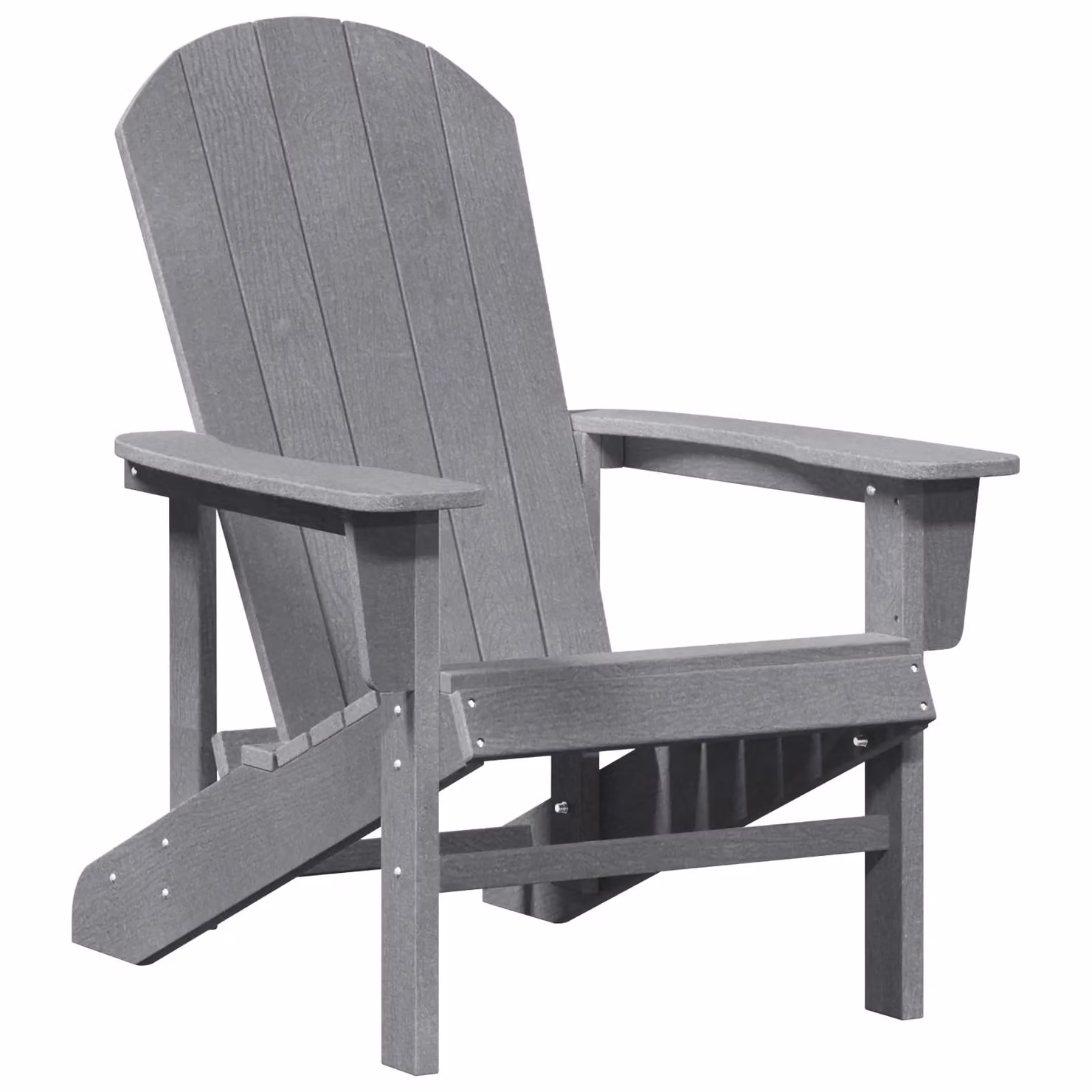 Berkfield Home Adirondack Chairs, 2 Piece Set, Light Grey, W/D/H: 74 x 82 x 90 cm – 4