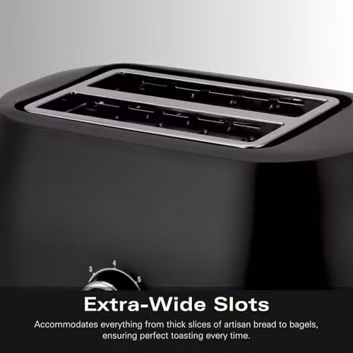 Hamilton Beach Ella 2 Slice Toaster, 800W, Black – 8