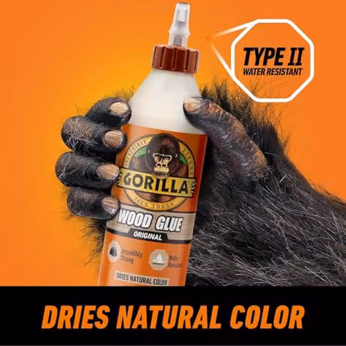 Gorilla Waterproof PVAC Wood Glue, Transparent, 236 ml – 4