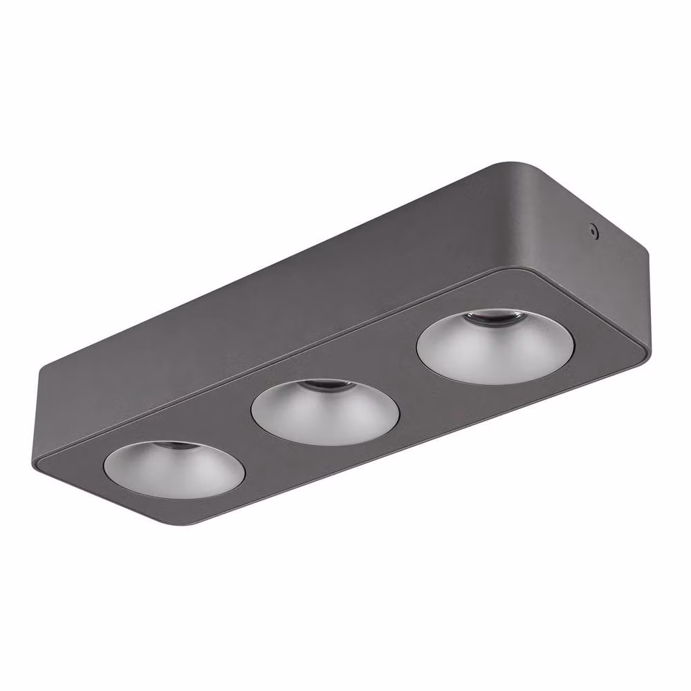 Netlighting Hangarau LED Ceiling Spotlight Bar in Grey with Warm White 3000K Light – 2