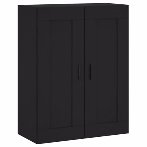 vidaXL Wall Mounted Cabinet in Black, W/D/H: 69.5 x 34 x 90 cm