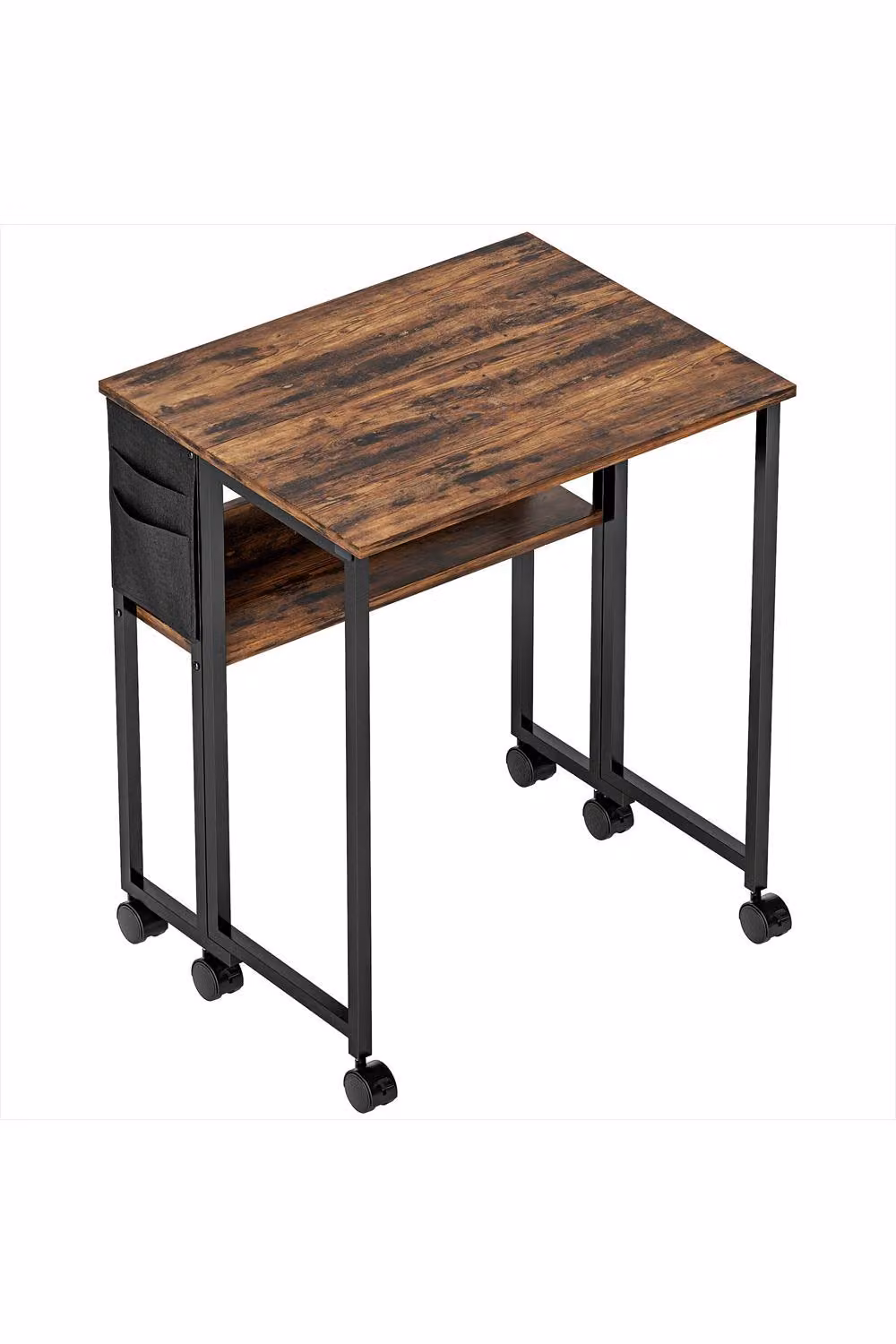 ERGOVEXA Drop Leaf Writing Work Desk in Brown – 3