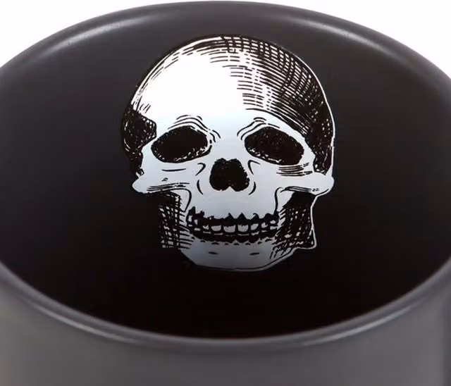 KDMD Just Trying To Feel Alive Coffee Mug in Black and Gold