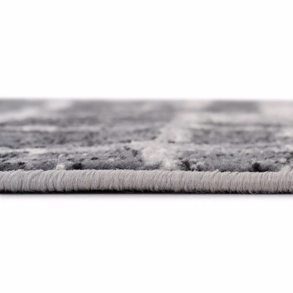 Kukoon Grey Mottled Hallway Runner Rug, W: 60 cm x L: 183 cm – 6