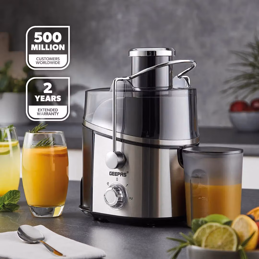 Geepas 600W Dual Speed Centrifugal Electric Juicer Machine with Overheat Protection and Pulse Function in Black – 2