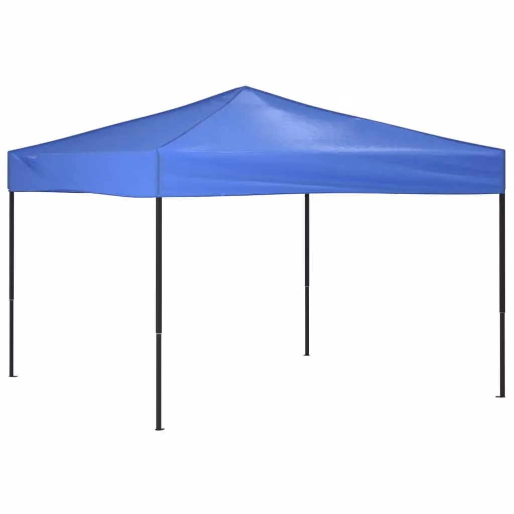 Berkfield Home Blue and Silver Folding Party Tent W: 3 m, D: 3 m – 2
