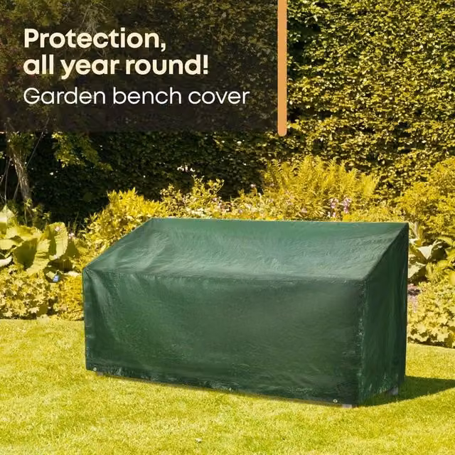 EONLION Green 3 Seater Garden Bench Cover, Water Repellent – 1