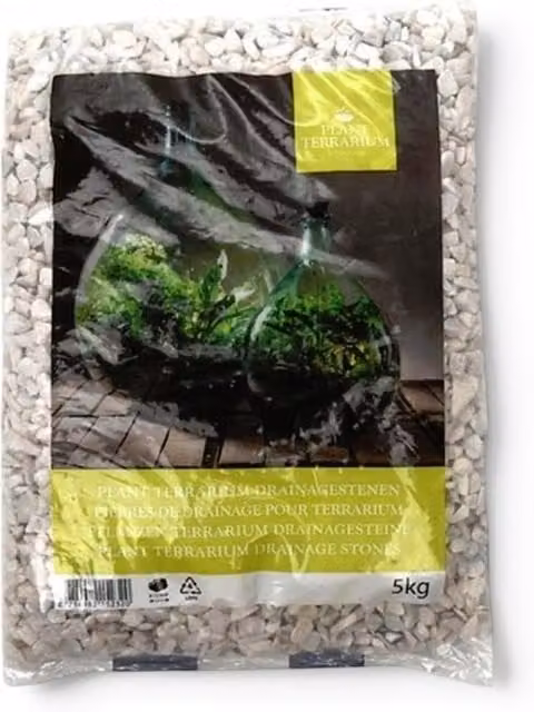 Fallen Fruits White Ornamental Plant Terrarium Stones, 5kg