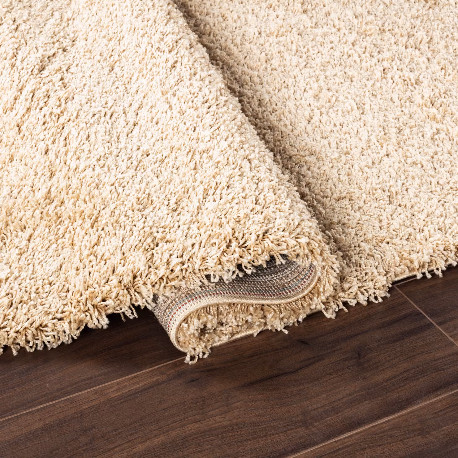Smart Living Shaggy Area Rug in Light Beige, 5cm Pile, W/D/H: 120 x 170 cm – 4