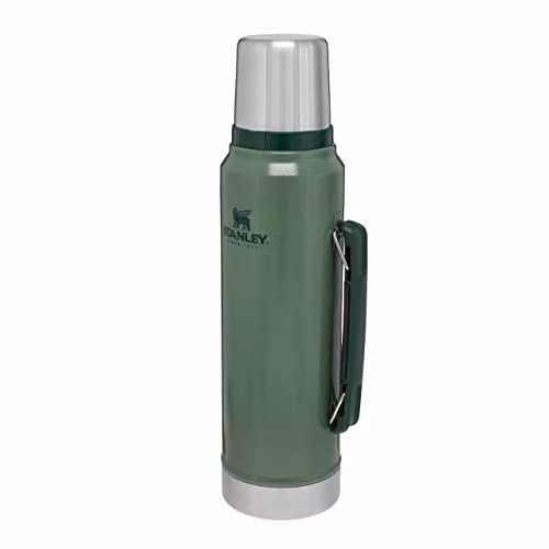 Stanley 1913 Classic Legendary Thermal Flask, 1.0 l, Green, Vacuum Insulated Stainless Steel