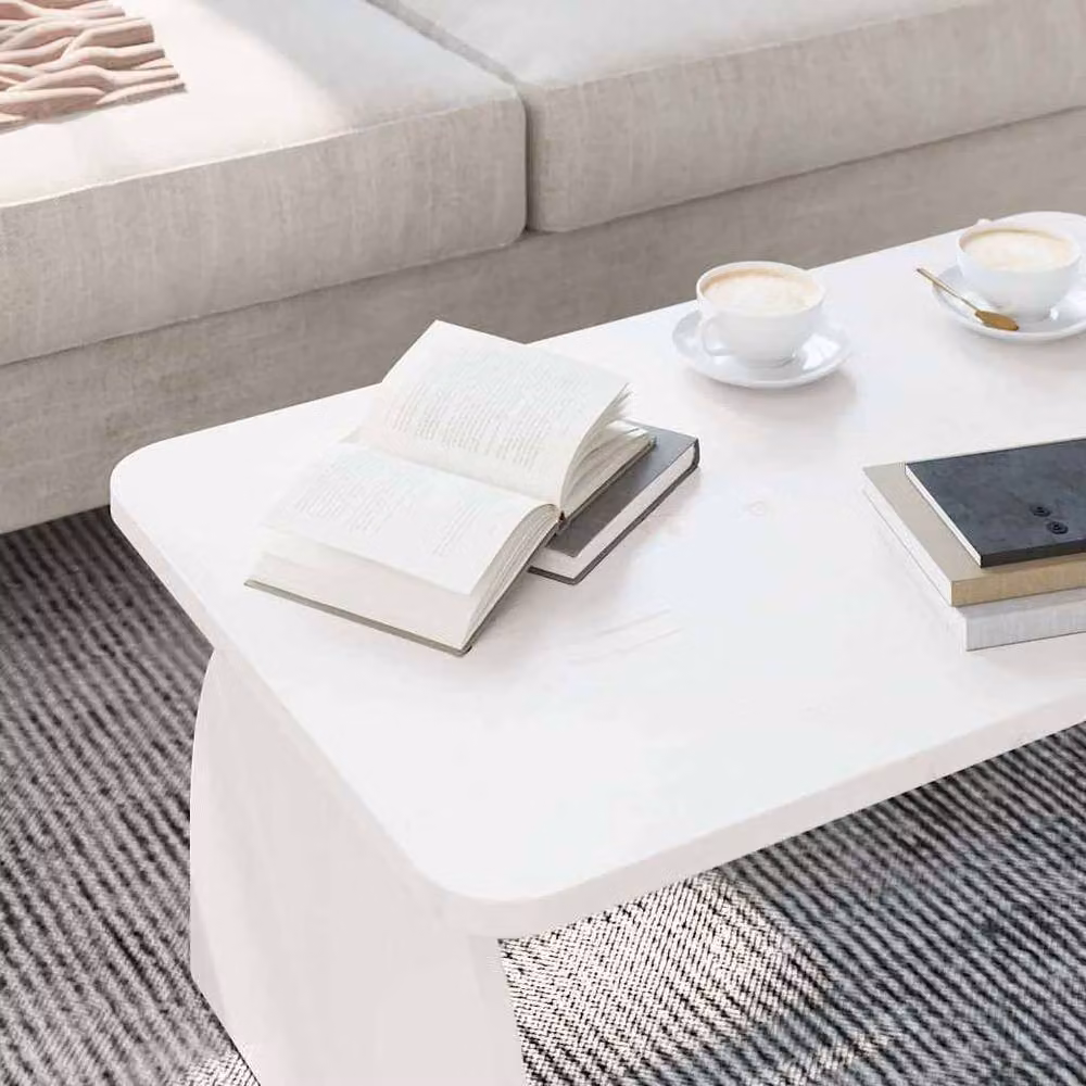 Berkfield Home White Solid Pine Wood Coffee Table W/D/H: 80 x 50 x 31 cm – 3