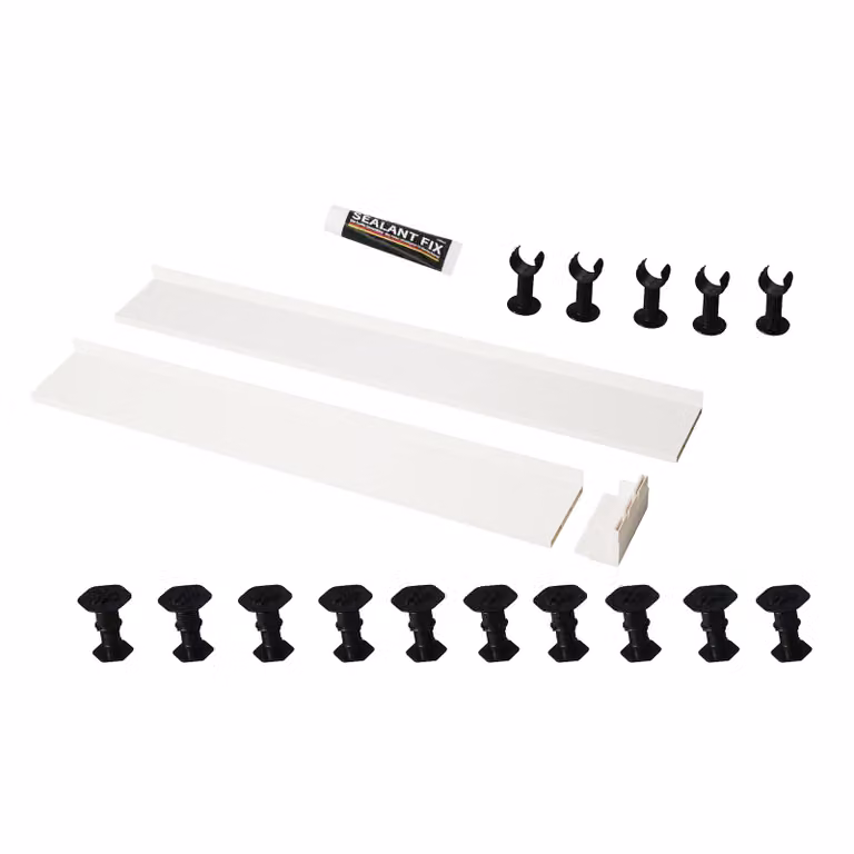 Apex White Riser Kit for Rectangular or Square Shower Enclosure Trays, 700 to 1000mm