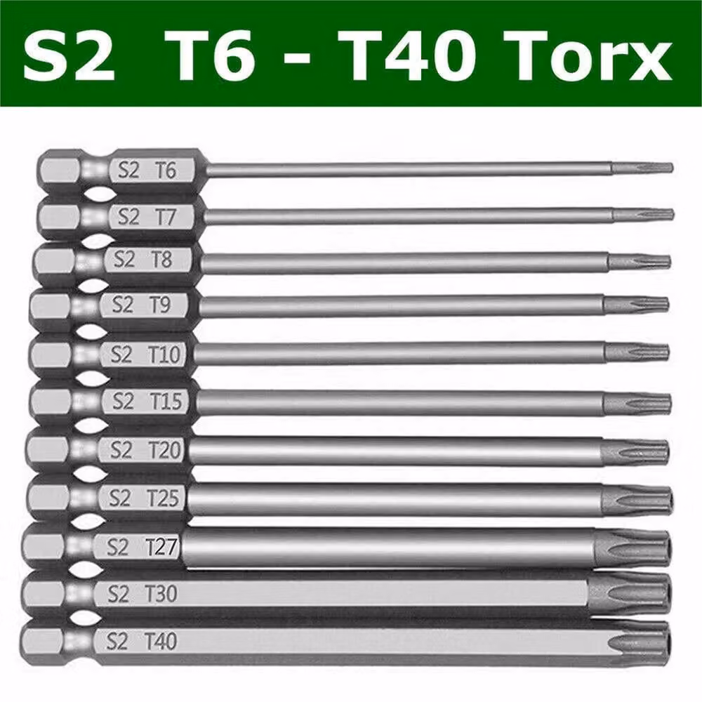 SPETLEK 11-Piece Torx Screwdriver Bit Set in Silver – 2