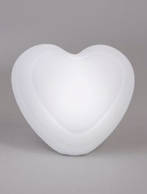 BHS Lighting Glow Heart Wall Light in White – 1