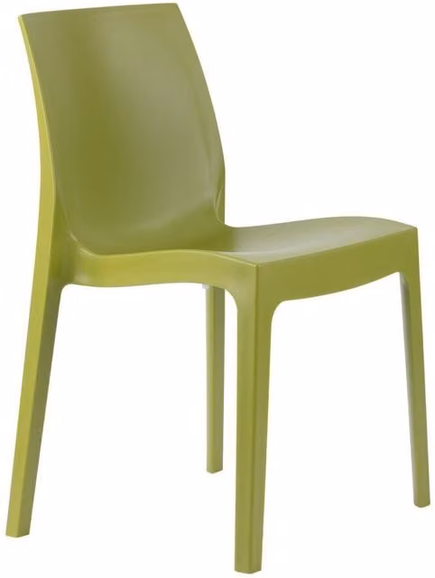 netfurniture Sorith Modern Green Plastic Kitchen and Dining Chair