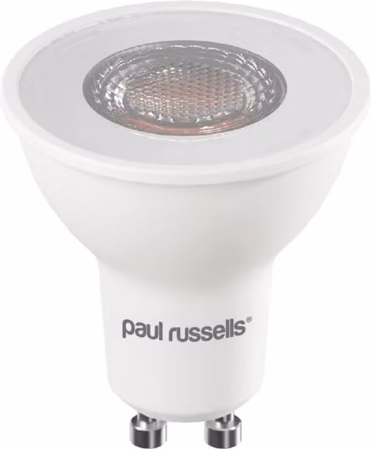 Paul Russells 4.9W LED GU10 Bulb, 480lm, 36 Degree, Warm White