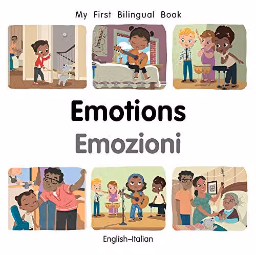 Milet Publishing My First Bilingual Book Emotions English-Italian Multicolour Paper Book